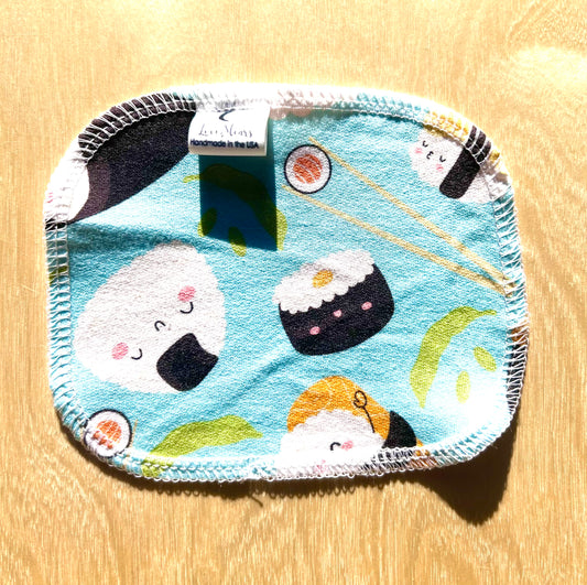 Sushi Roll 3 Pack Cloth Wipes