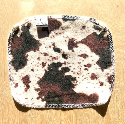 Cow Print 3 Pack Cloth Wipes