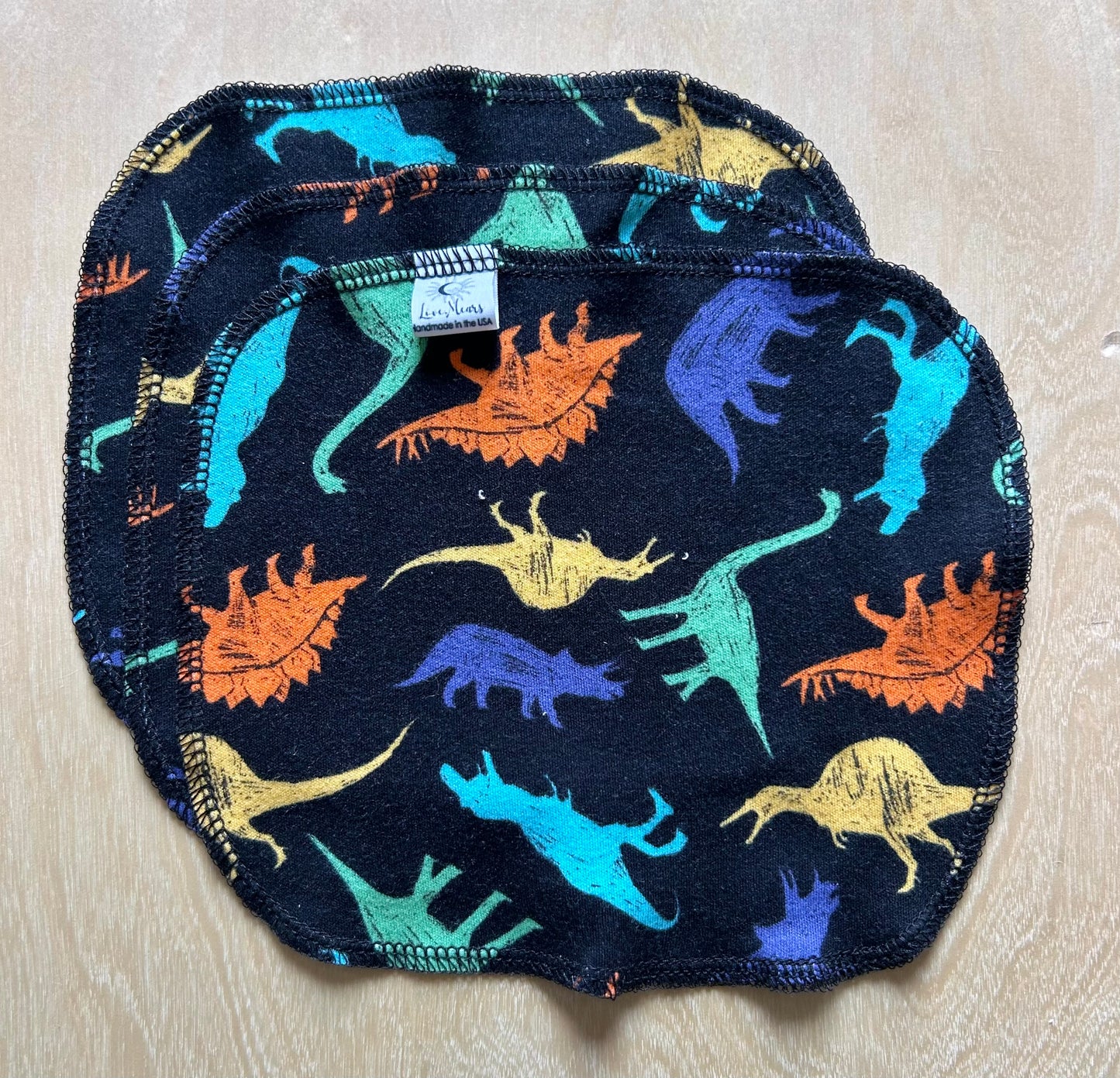 Dino Time 3 Pack Cloth Wipes