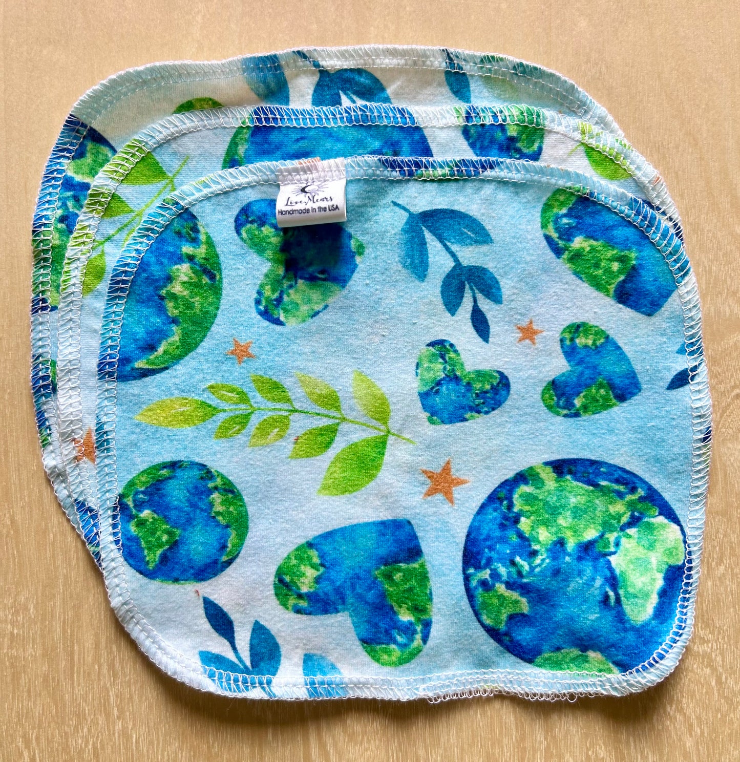 Protect Our Mother Earth 3 Pack Cloth Wipes