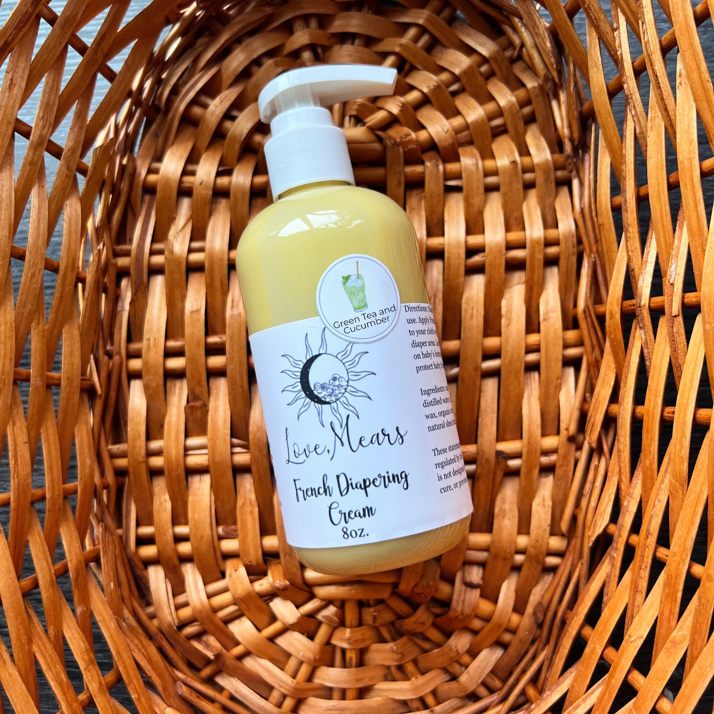 Green Tea and Cucumber French Diapering Cream